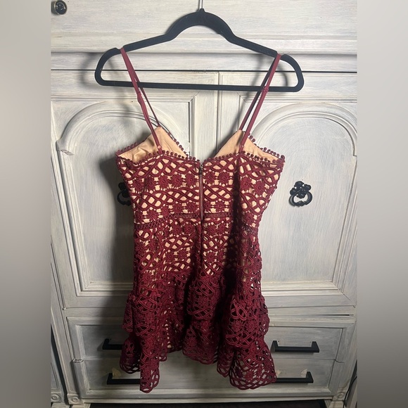 Lulus‎ Beauty and Lace Plum Purple Crochet Lace Mini Dress Cocktail Formal - Picture 10 of 12